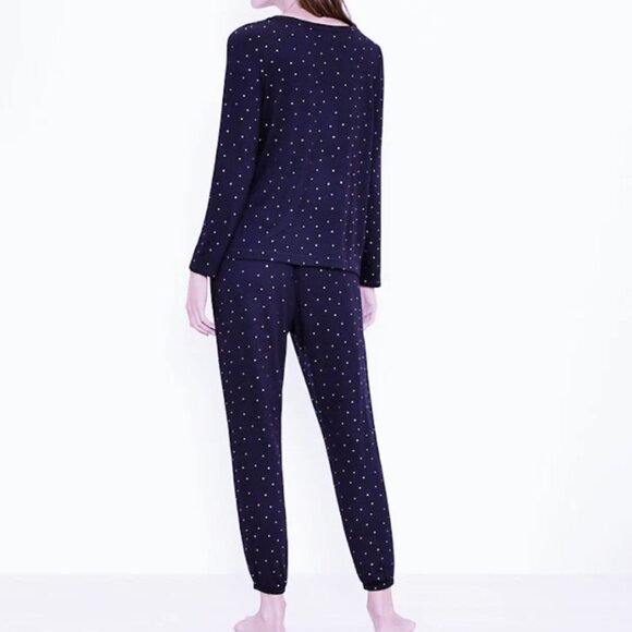 NWT! LOFT 2pc Shimmer Dot Pajama Set, size S (fits S/M) - Picture 2 of 9